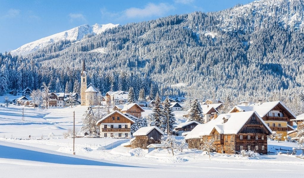 Austria winter town