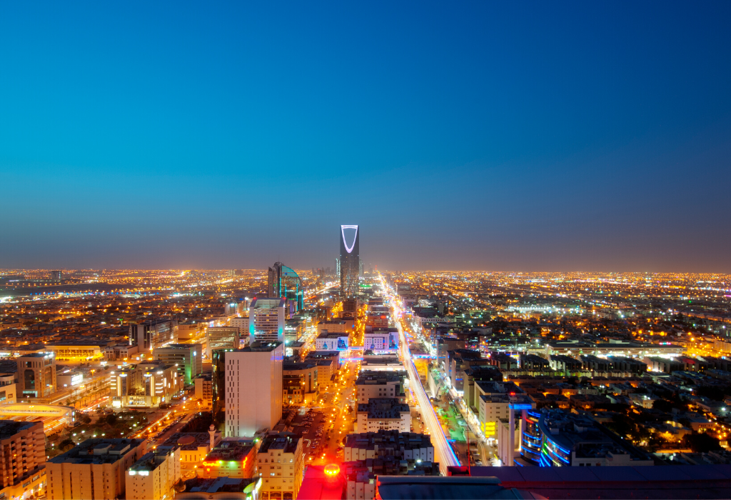 city view at night