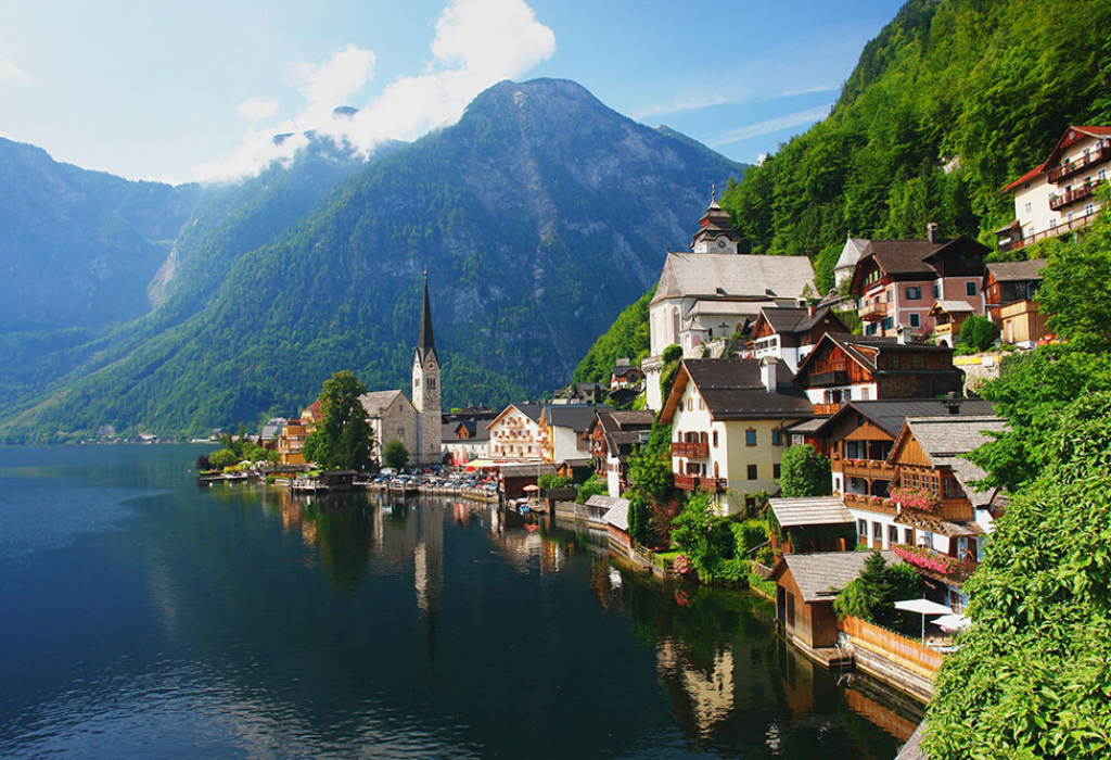 river town view