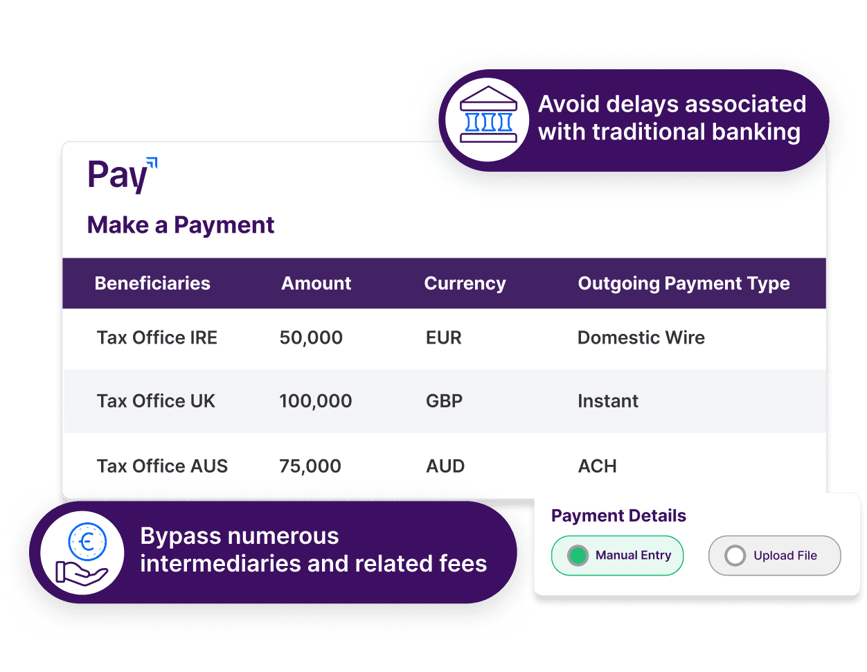 Pay - Minimize Bank Charges and Increase Efficiency